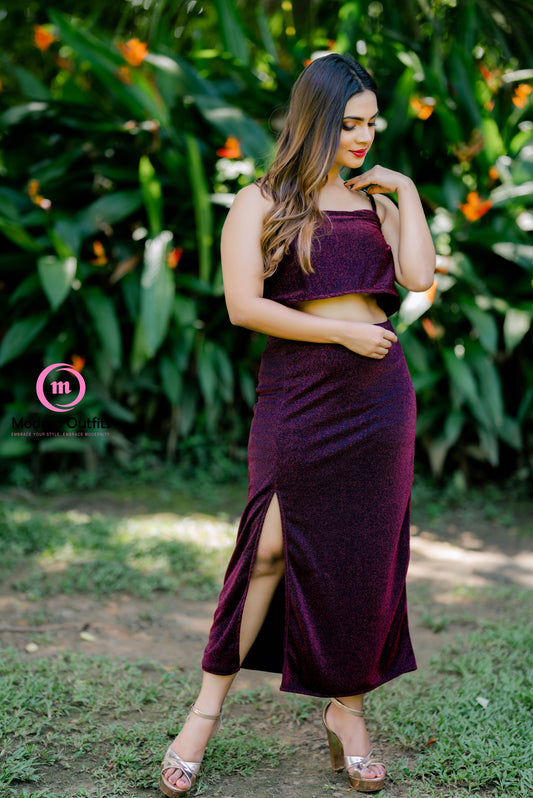 Ananya Side Slit Skirt & Top