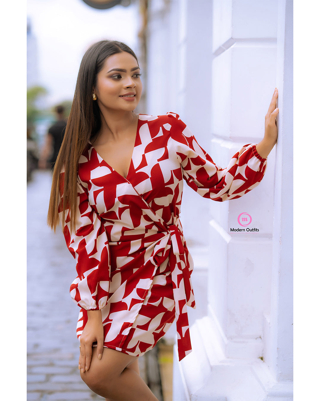 Valentina Cross Over Mini Dress