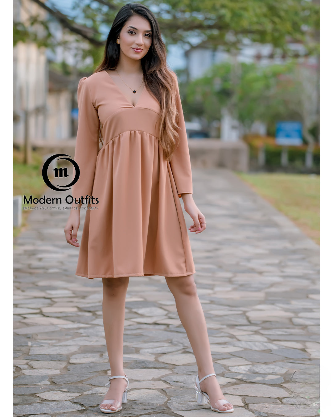 Veronika Bell Sleeve Mini Dress